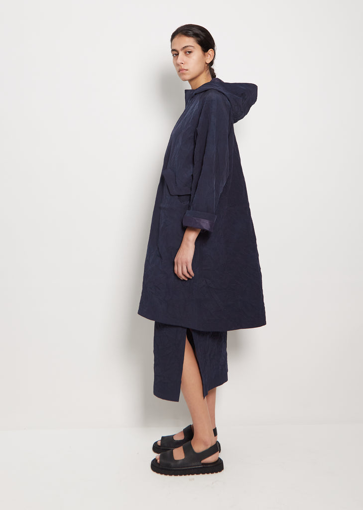Kagozome Nylon Zip Up Coat