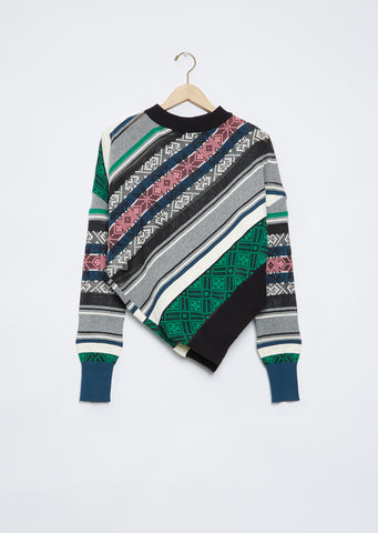 Rug Jacquard Knit Pullover