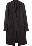 Single Button Faux Coat