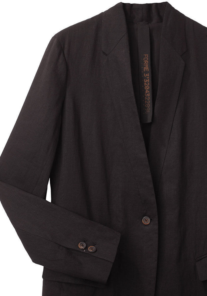 Single Button Faux Coat