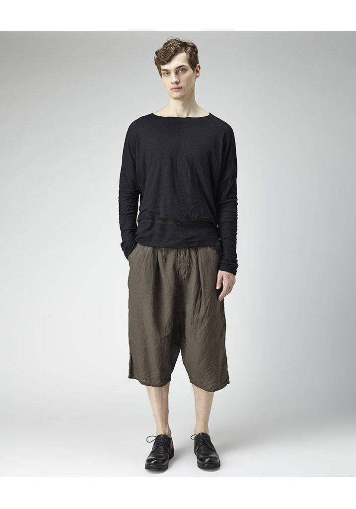 Cropped Linen Pants
