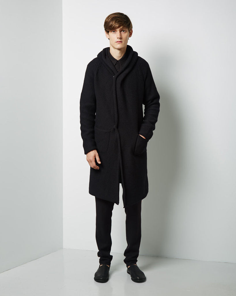 Hooded Cardigan Coat