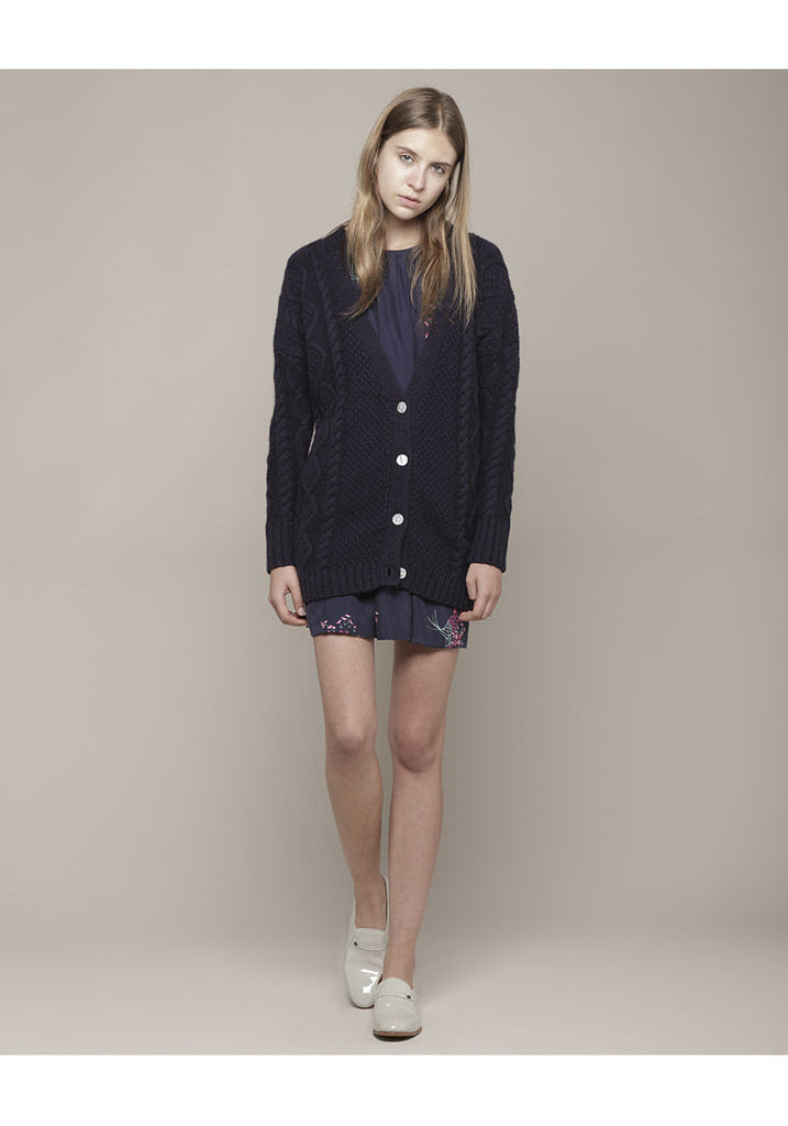 Cableknit Cardigan
