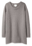 Contrast Hem Pullover