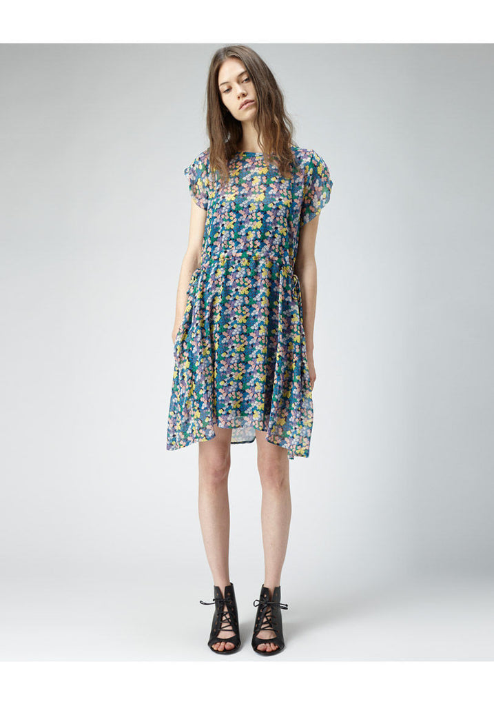 Crinkle Chiffon Dress