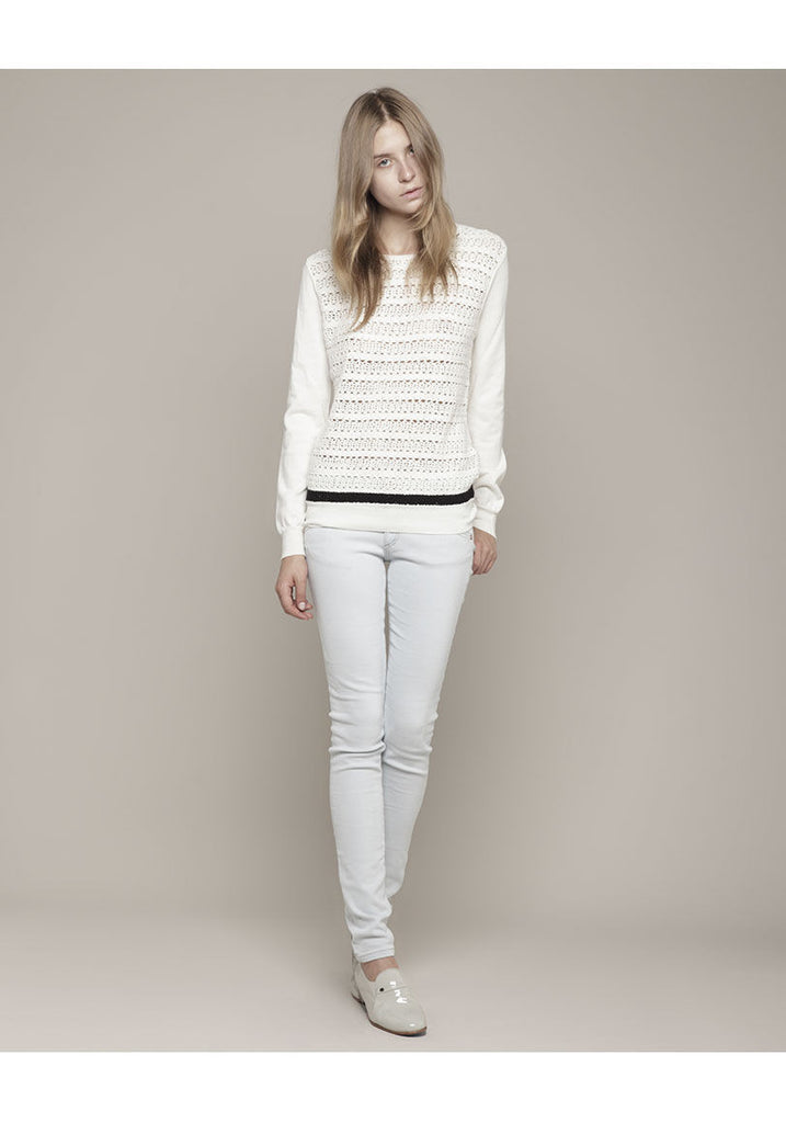 Crochet Crewneck Pullover