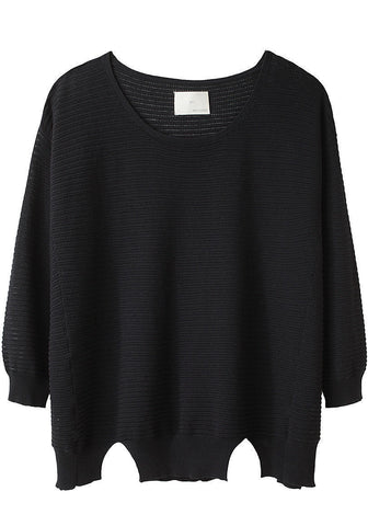 Eyelet Knit Pullover