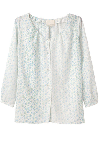 Faded Print Top
