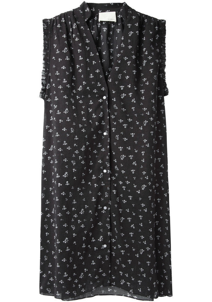 Floral Sleeveless Shirtdress