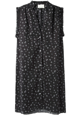 Floral Sleeveless Shirtdress