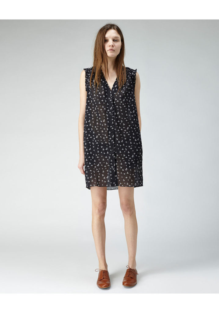 Floral Sleeveless Shirtdress