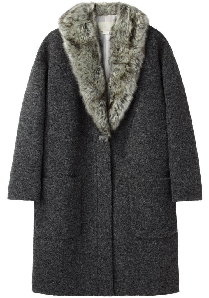 Fur Collar Coat