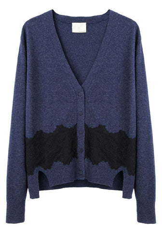 Lace Trim Cardigan