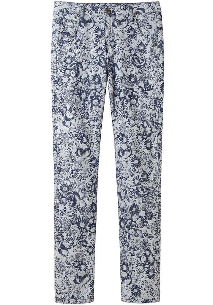 Printed Denim Pant