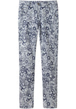 Printed Denim Pant