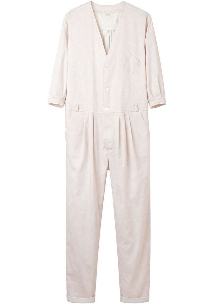 Printed Twill Jumpsuit