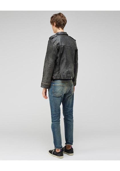 【U LAN】Margo Snap Pocket Balloon Leather Jacket Solana, double-face wool balloon sleeved short jacket