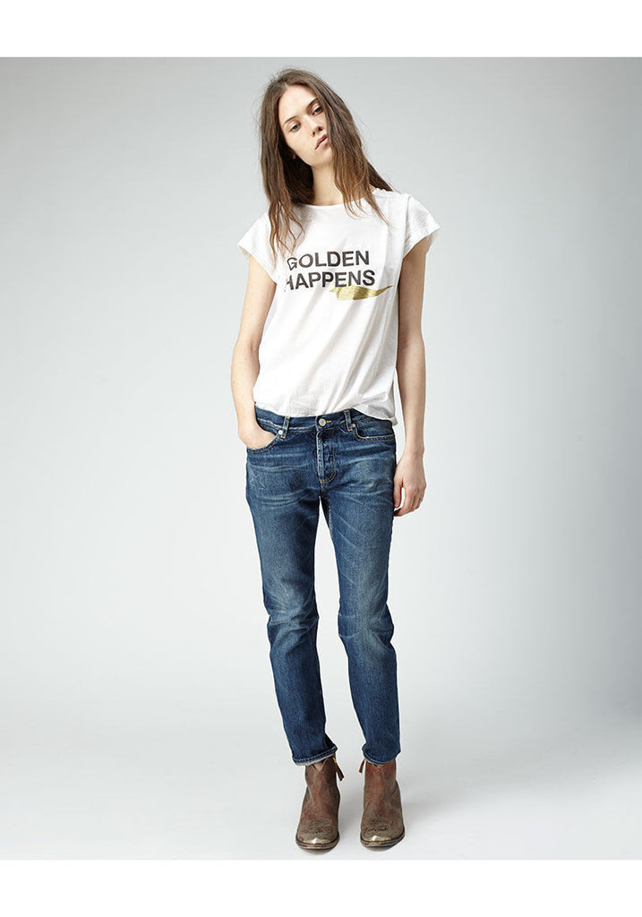Golden Skinny Jeans