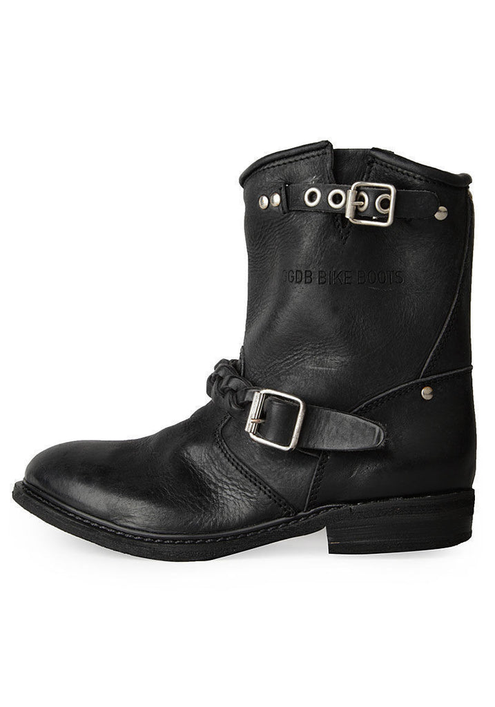 Short Biker Boot w/ Braid