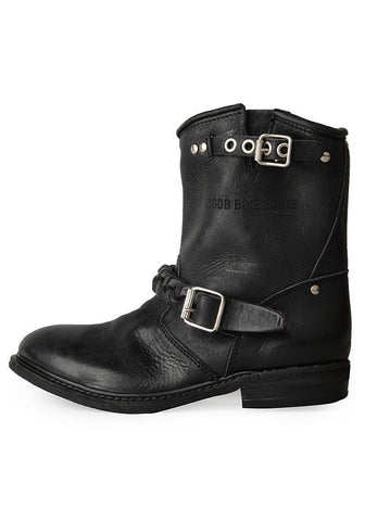 Short Biker Boot w/ Braid