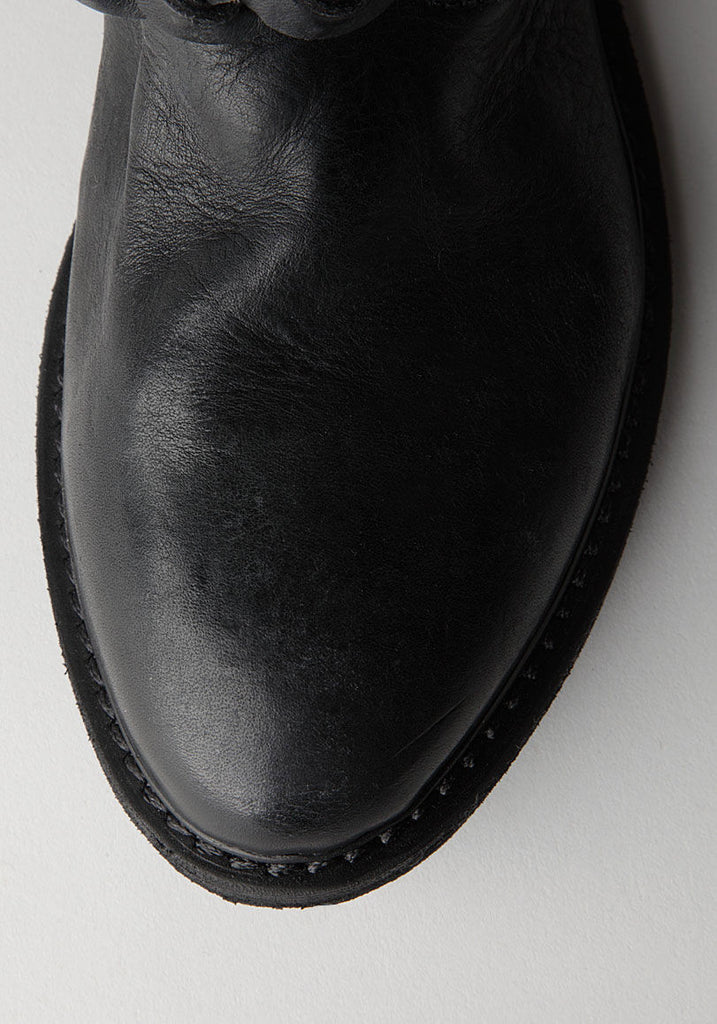 Short Biker Boot w/ Braid