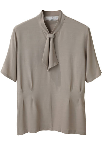 Silk Tie Blouse