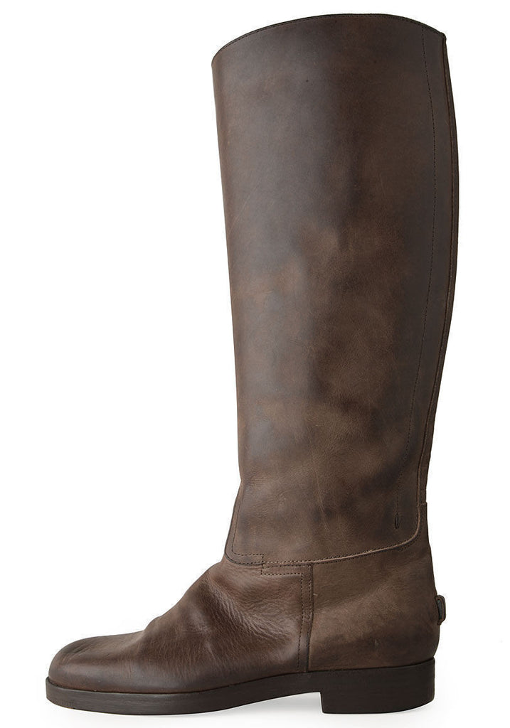 Tall Distressed Leather Boot
