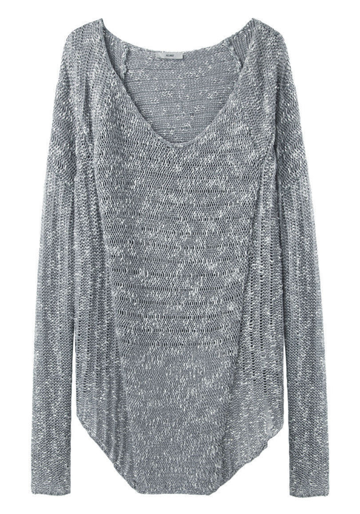 Caged Bouclé Pullover