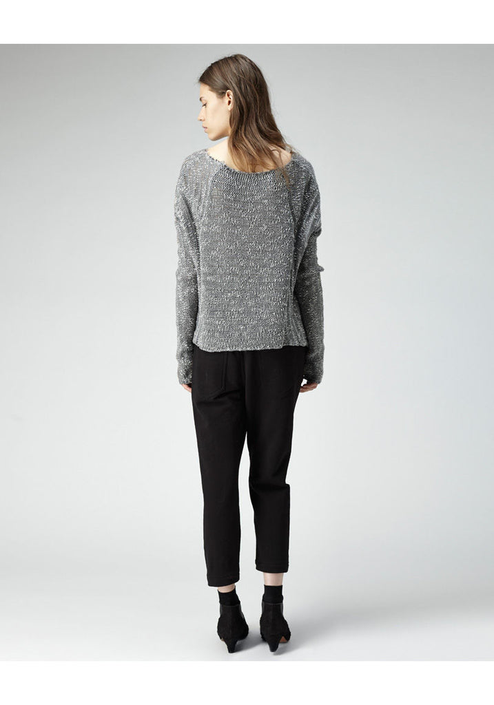 Caged Bouclé Pullover