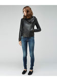 Hooded Leather Jacket