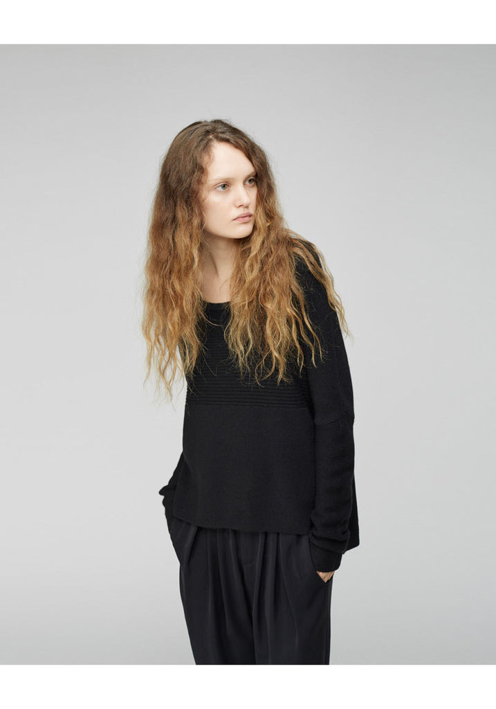 Ribbed Knit Pullover