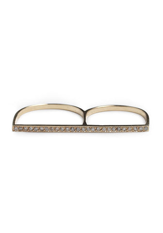 Double Finger Flat Ring
