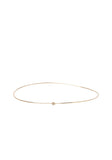 Gold Bangle with Diamond