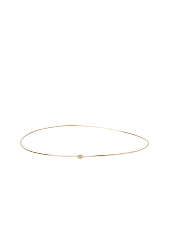 Gold Bangle with Diamond