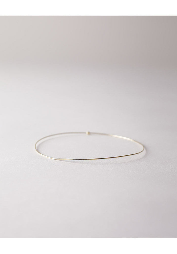 Gold Bangle with Diamond