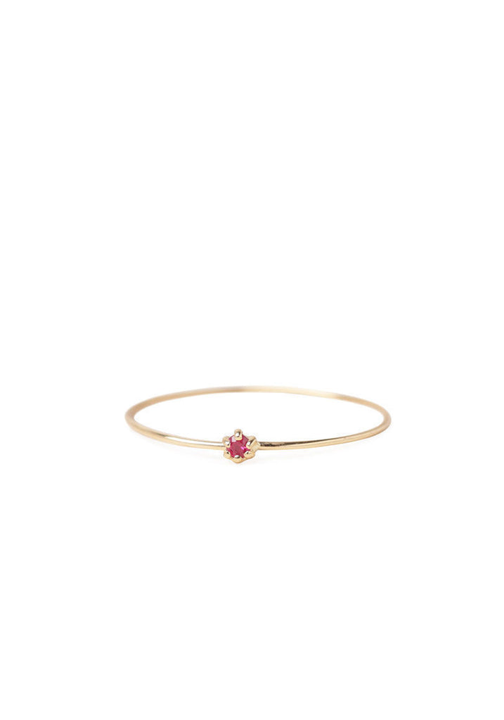 Gold Ring with Ruby