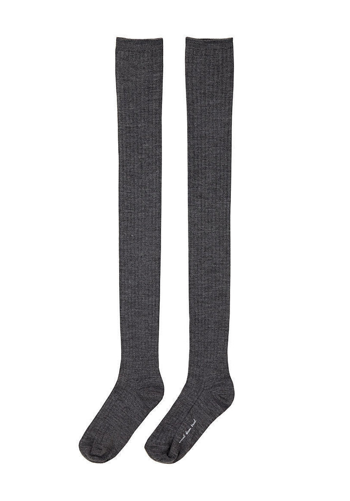 Rib Thigh High Tights