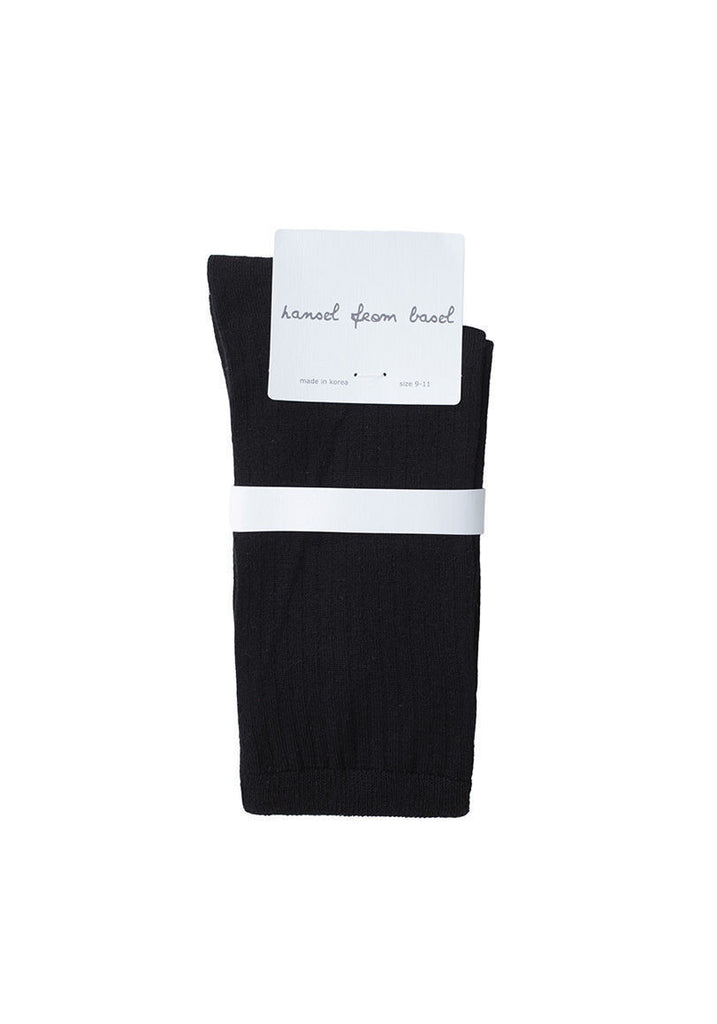 Silk Rib Crew Socks