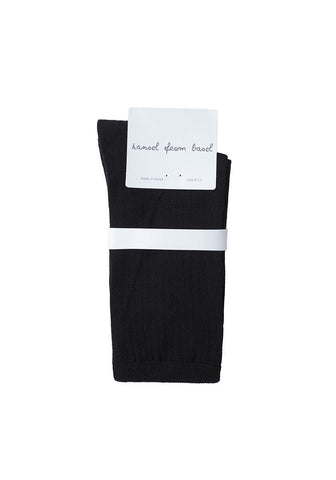 Silk Rib Crew Socks