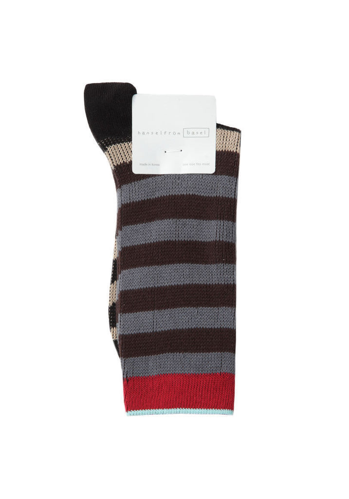 Multi-Stripe Crew Socks