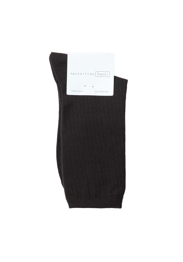 Silk Rib Crew Socks