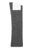 Wool Rib Thigh High Socks