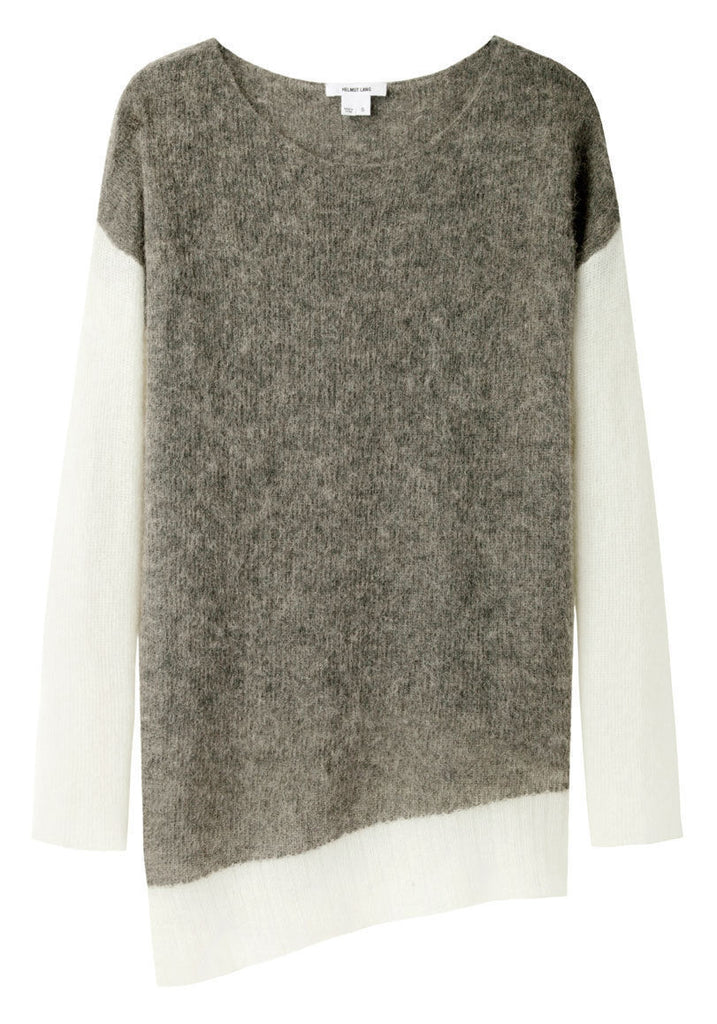 Brushed Alpaca Bi-color Pullover