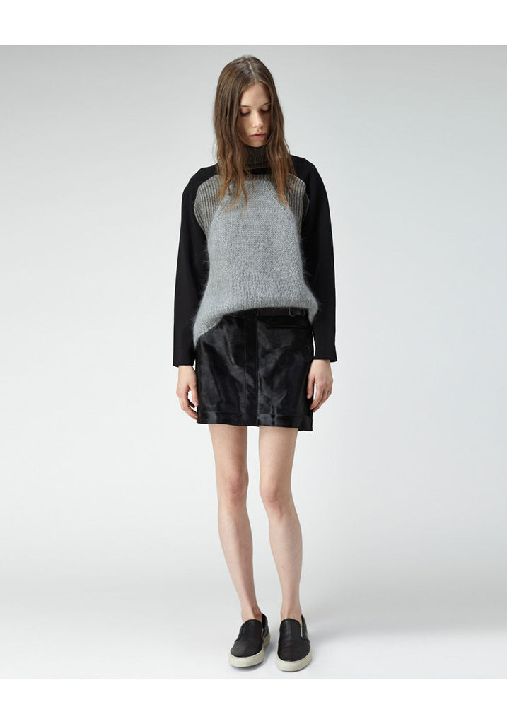 Colorblock Knit Turtleneck