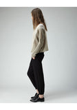 Crop Front Linen Sweater