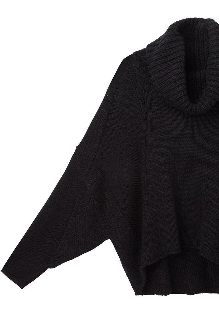 Cropped Front Turtleneck