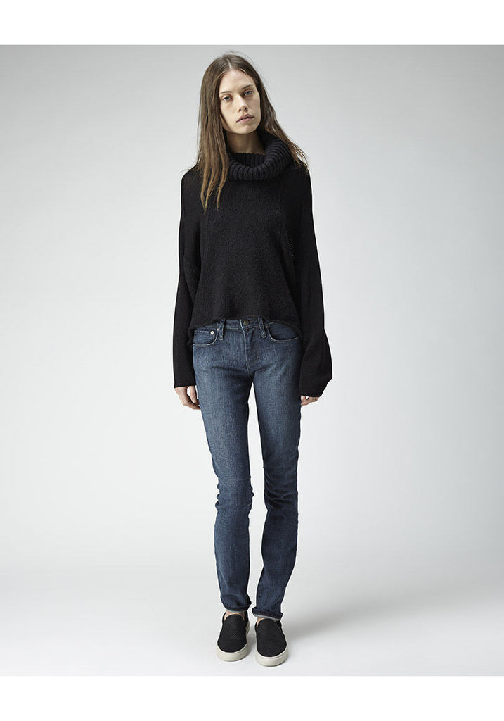 Cropped Front Turtleneck