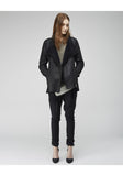 Double Collar Shearling Coat