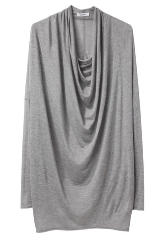 Drapey Cowl Neck Cashmere Tee