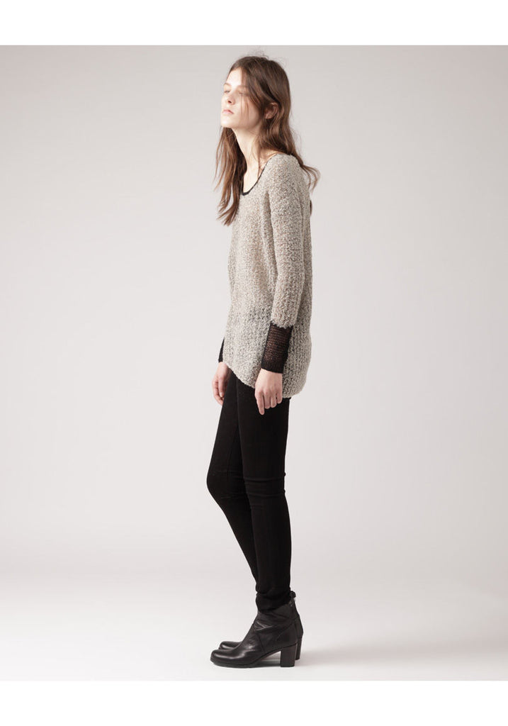 Flecked Bouclé Pullover